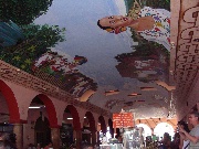 sofitto dipinto del mercato di Muna
